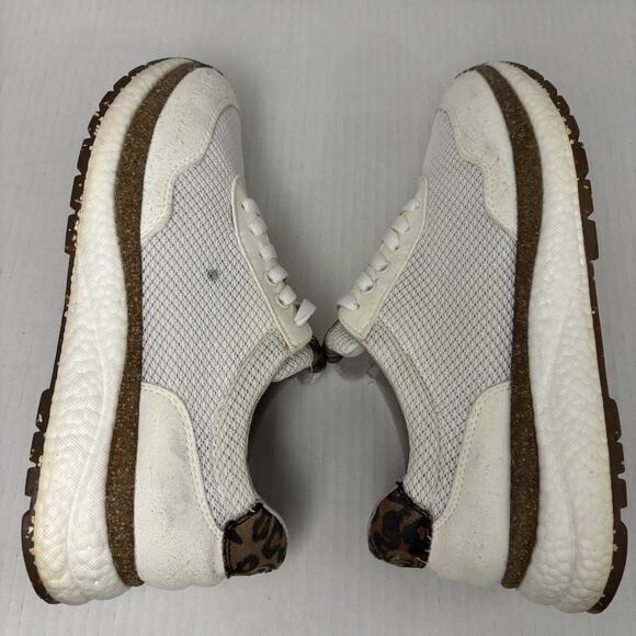 OTBT Flash Platform Sneaker Women's Size 8.5 Style 10137 white and leopard - Picture 4 of 12